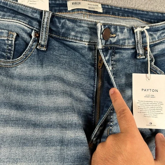BKE Buckle Payton Jeans Womens 32s 32x30 Mid Rise Bootcut Universal Fit NWT - Picture 6 of 10